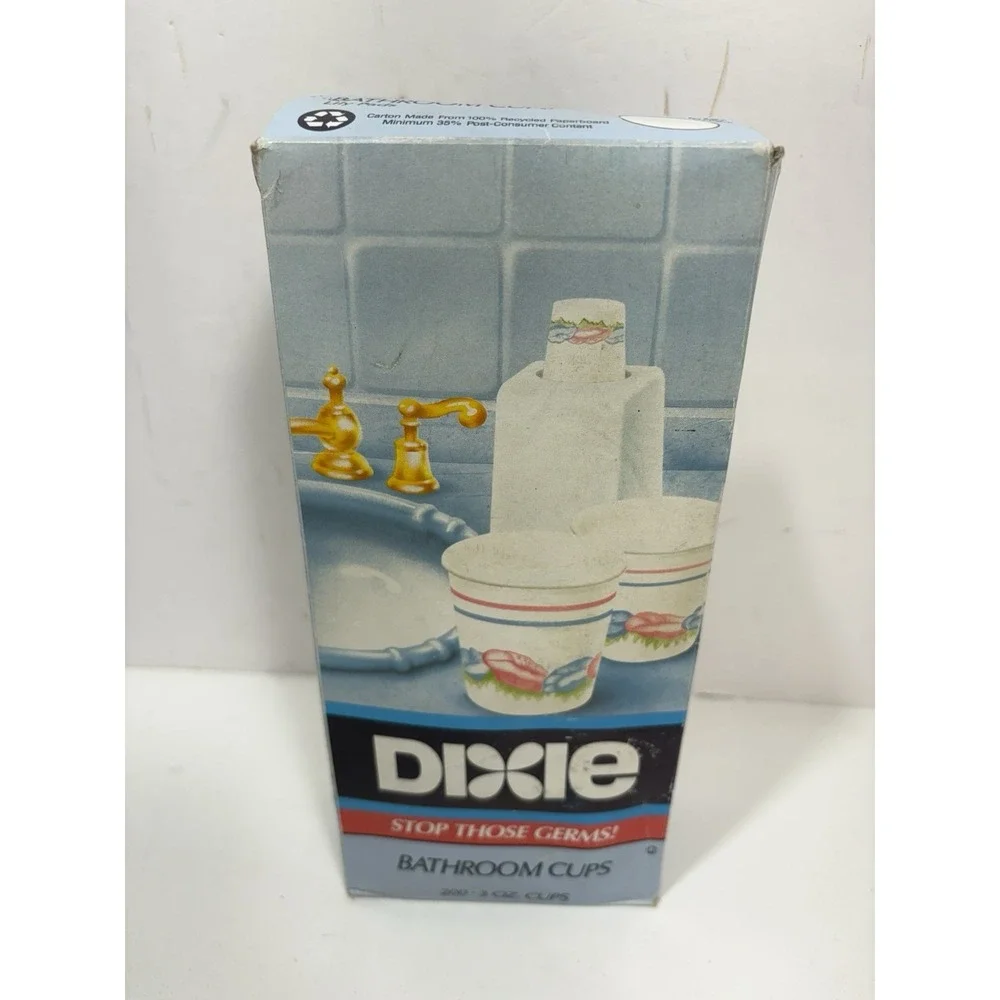 Lot Of 2 Dixie Cups - Bathroom Lily Pads Unopened + Home Sweet Home Kitchen Open
